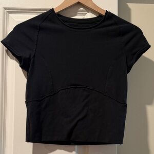 We The Free Black Short Sleeve Top